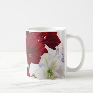 Mug Amaryllis rouge et blanche 2008