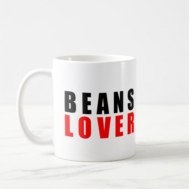 Mug Amateur de haricots, j'aime les haricots (Gauche)