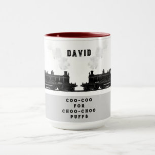 Mug Amateur de train personnalisé