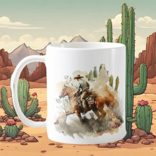 Mug Amateurs de cowboy cool ajouter monogramme