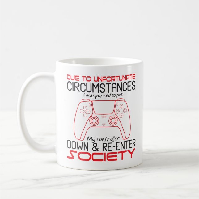 Mug Amateurs de jeux vidéo posez ma manette drôle de j (Gauche)