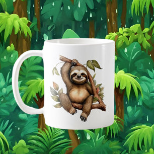 Mug Amateurs de paresse mignonne ajouter monogramme