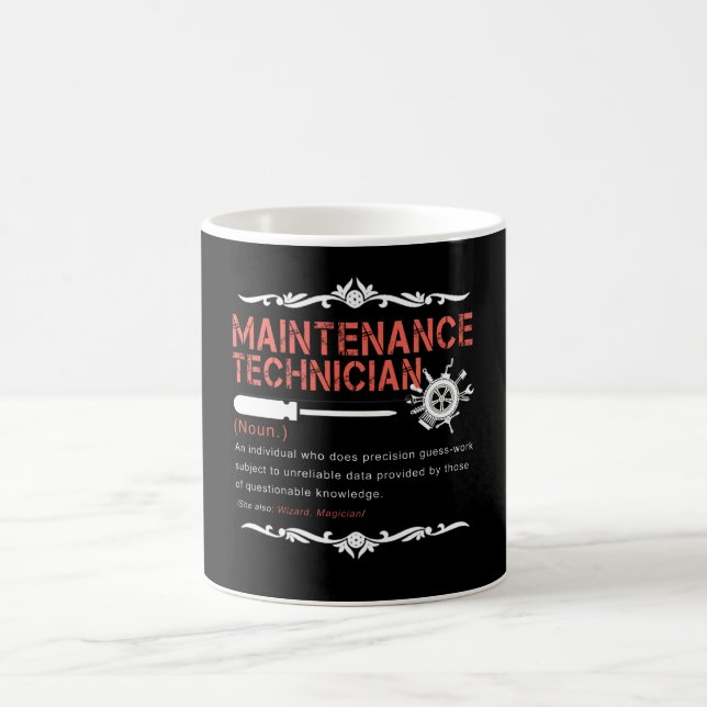 Mug Amateurs mécaniques|Définition du technicien de ma (Centre)