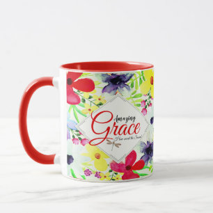Mug Amazing Grace Fleurs personnalisées  