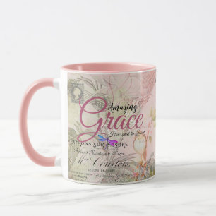 Mug Amazing Grace vintage rose  