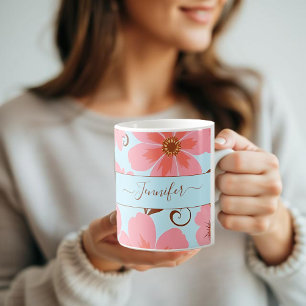 Mug Ambiance florale rose - Fleurs Pastel Vibes-Retro