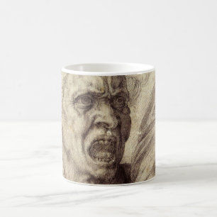 Mug Âme damnée de Michel-Ange, Tête d'homme