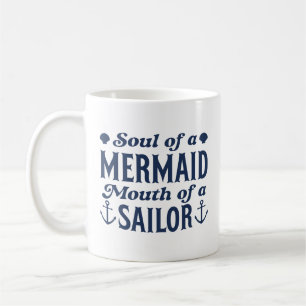 Mug Âme D'Une Bouche De Sirène D'Un Voilier
