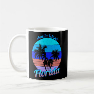 Mug Amelia Island Florida Retro Palm Trees Beach Summe