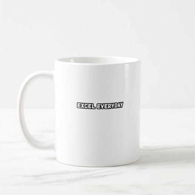 Mug Amélioration continue quotidienne d'Excel (Gauche)