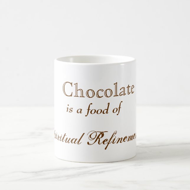 Mug Amélioration de chant religieux de chocolat (Centre)