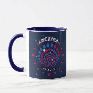 Mug America 250 Feux d'Artifice Patriotiques est 1776