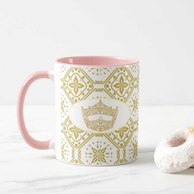 Mug America Pageant Crown Royal Imprimer Musique à deu (Avec donut)