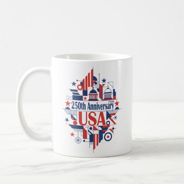 Mug America’s 250th anniversary (Gauche)