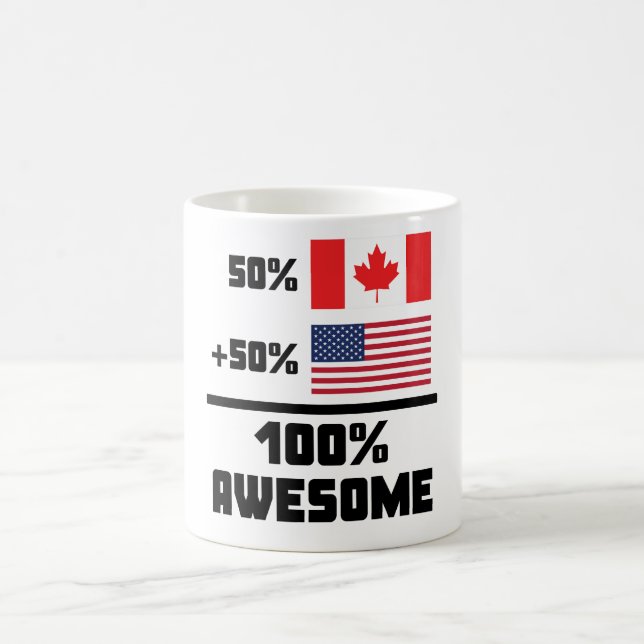 Mug Américain canadien impressionnant (Centre)