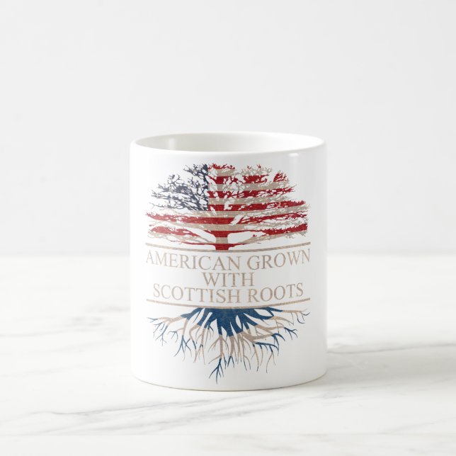 Mug Américain cultivé avec des racines écossaises (Centre)