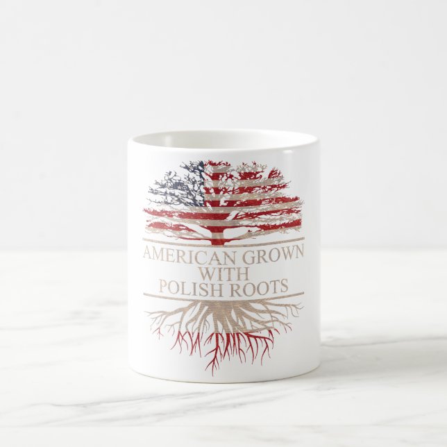 Mug Américain cultivé avec des racines polaires (Centre)