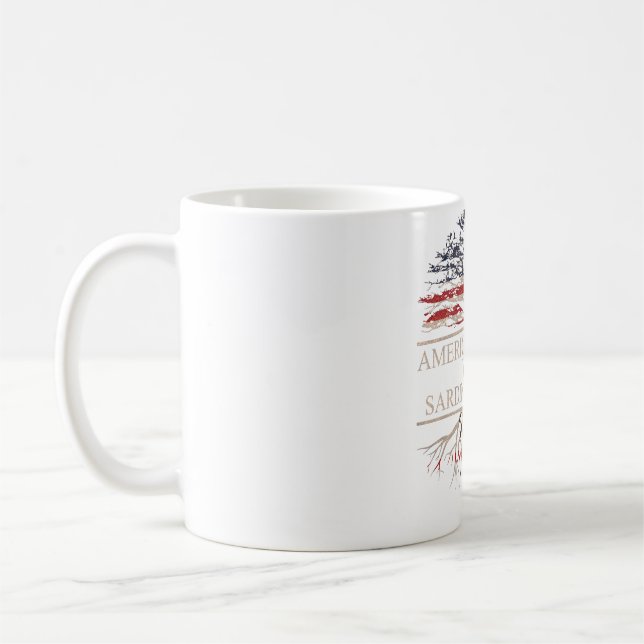 Mug Américain cultivé avec des racines sardes (Gauche)