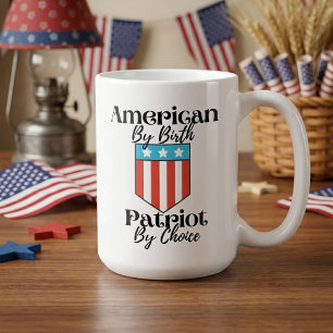 Mug Américain de naissance, patriote par choix Rétro
