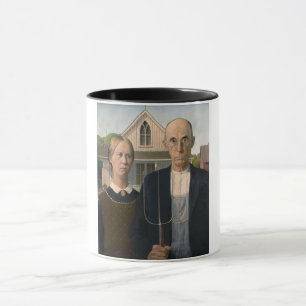 Mug American Gothic : Vie rurale pauvre paysan