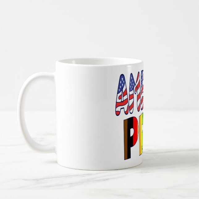 Mug American Pride - LGBTQ+ America Pride Mois 4 juill (Gauche)