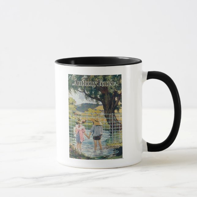 Mug American Steel & Wire Co Fence Pond and Kids (Droite)