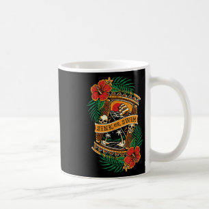 Mug American traditionnel Tattoo Old School crâne Flas