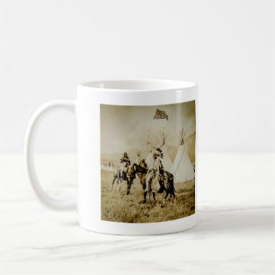 Mug Amérindiens Flathead Vintages guerriers amérindien