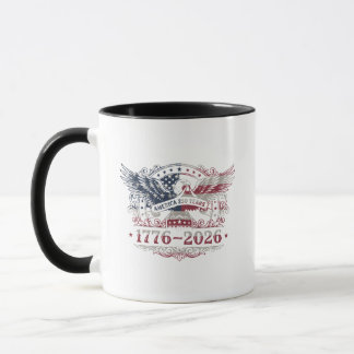 Mug Amérique 250 Ans 1776–2026 Aigle Patriotique Vinta