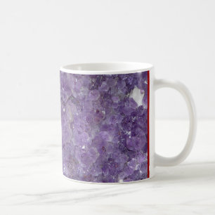 Mug Améthyste Geode - pierre gemme en cristal violett