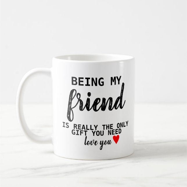 Mug Ami-cadeau amusant anniversaire BFF (Gauche)