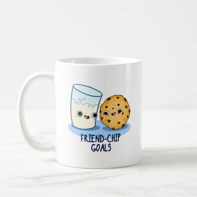Mug Ami-Chip Buts Drôle Lait Cookies Pun (Gauche)