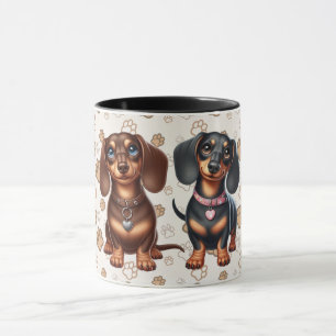 Mug Amis dachshunds mignons