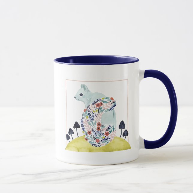 Mug Amis de Clementine | Écureuil d'art populaire (Droite)