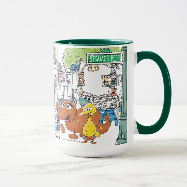 Mug Amis de Sesame Doodley Graphique (Droite)