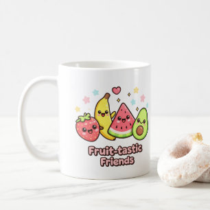 Mug Amis Fruit-tastiques – Joli Design de Fruit Kawaii