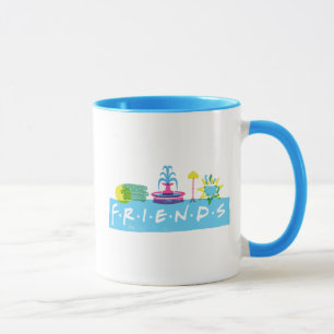 Mug AMIS™   Logo avec icônes