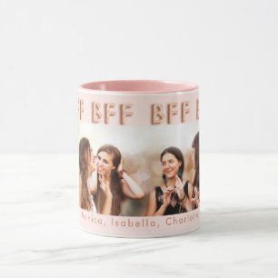 Mug Amis pour toujours rose or blush photo BFF