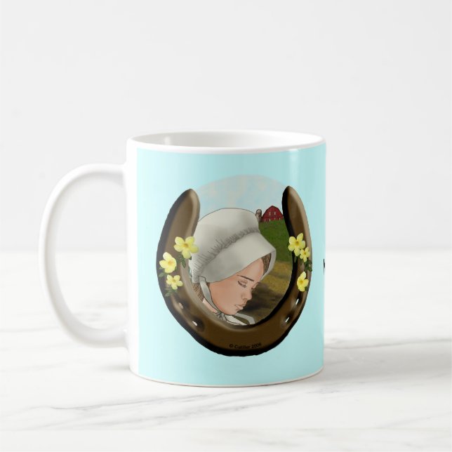 Mug Amish Horseshoe Girl (Gauche)