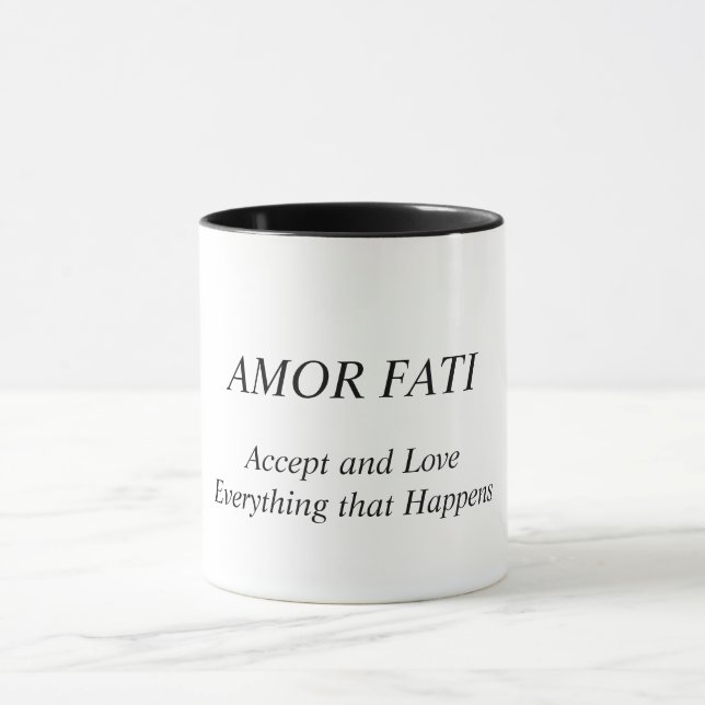 Mug AMOR FATI. Accepter et aimer tout ce qui se passe (Centre)