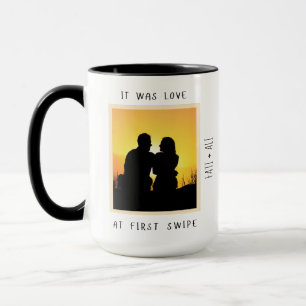 Mug Amour à First Swipe Couple Valentine en ligne