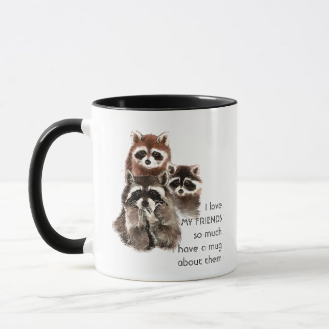 Mug Amour Amis tellement que je tellement amusant Cite (Gauche)