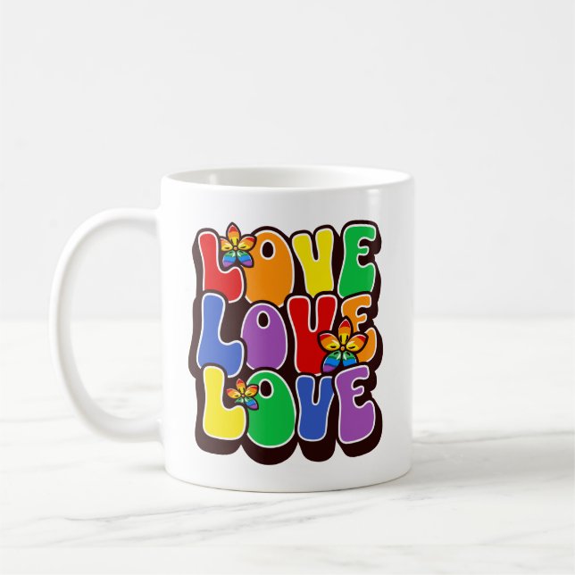 Mug Amour arc-en-ciel (Gauche)