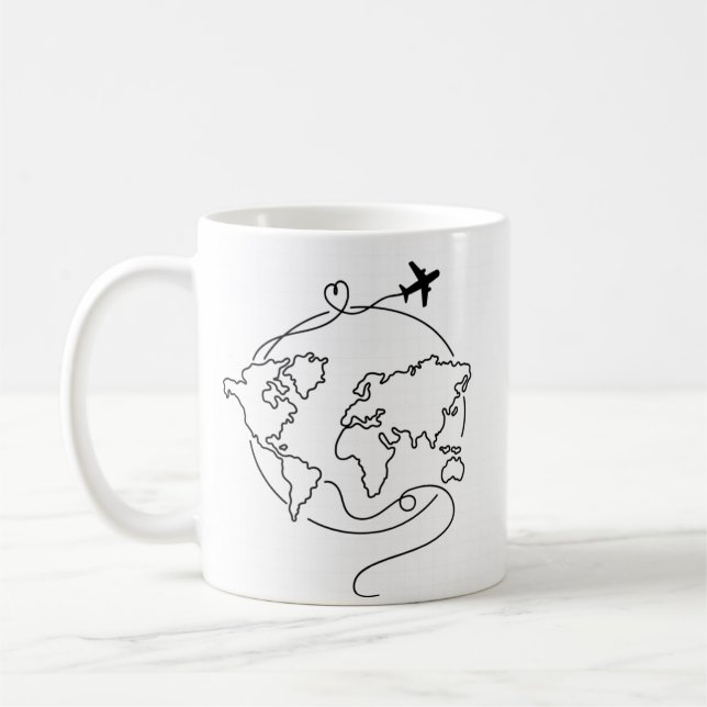 Mug 🌍 Amour autour du monde ✈️ (Gauche)