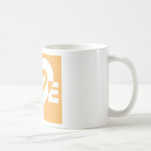 Mug Amour blanc et orange