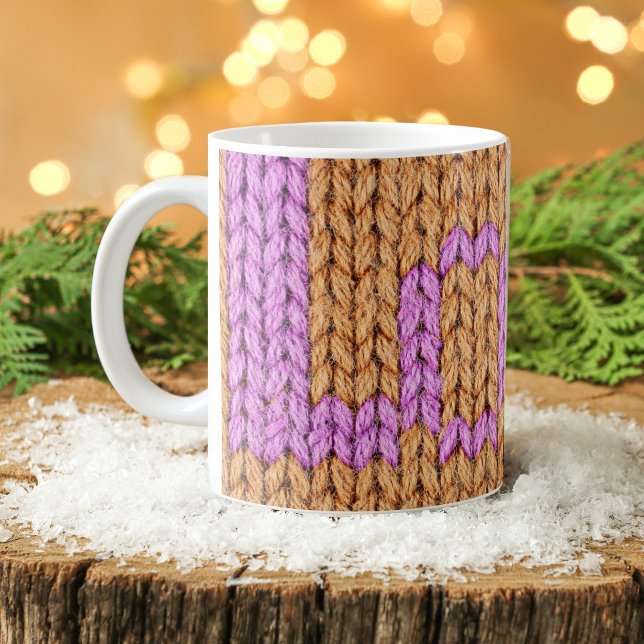 Mug AMOUR D'Hiver Cosy Personnalisé | Hugs et cacao ch (Créateur téléchargé)