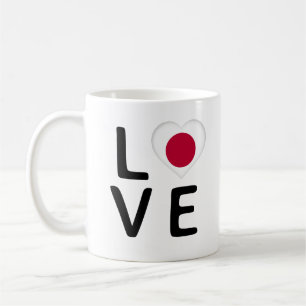 Mug Amour - Drapeau du Japon
