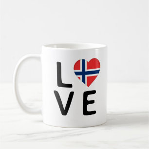 Mug Amour - Drapeau Norvège
