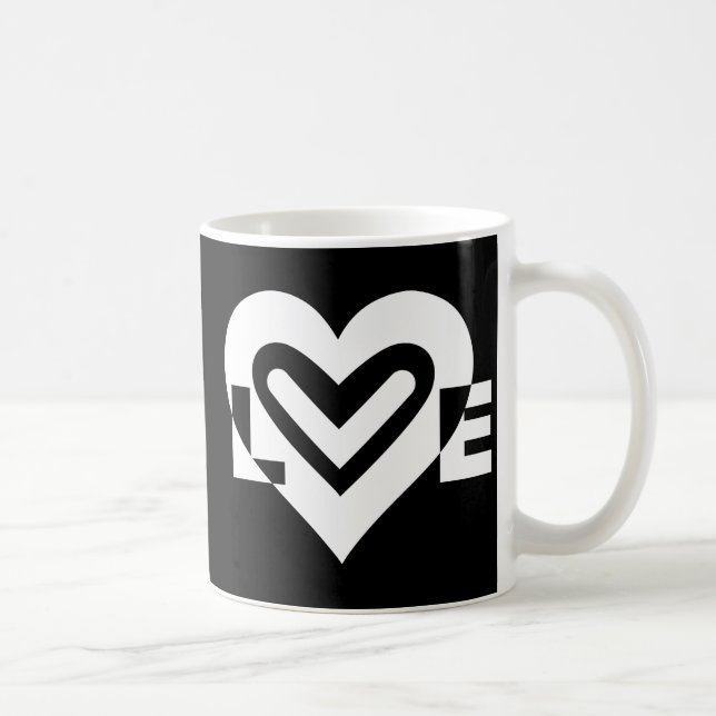 Mug Amour en blanc (Droite)
