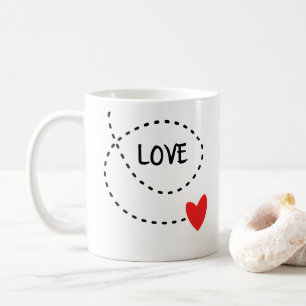 Mug Amour Et Coeur Rouge